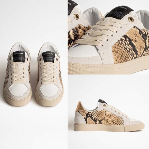 Zadig and Voltaire Sneaker Animal Print Wild Board Desert - Picture 1 of 15